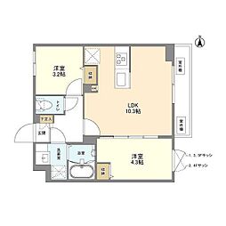 間取図画像 2LDK