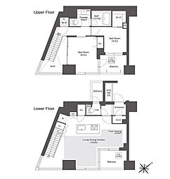 コンフォリア新中野 2LDKの間取図画像