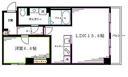 エスティメゾン高円寺 1LDKの間取図画像