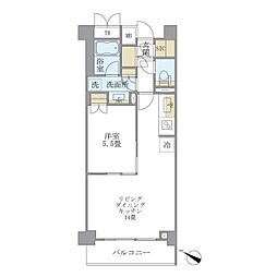 BLESS中野弥生町 1LDKの間取図画像