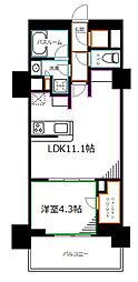 イストワール阿佐ヶ谷 1LDKの間取図画像