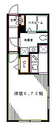 Branche中野富士見町 1Kの間取図画像
