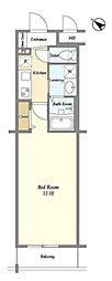 ブレス北新宿 1Kの間取図画像