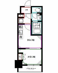 ブリリアンクラス高円寺 1DKの間取図画像