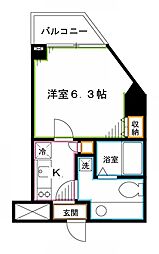 レジディア中野 1Kの間取図画像