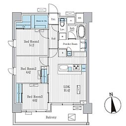 Terra蚕糸の森 3LDKの間取図画像