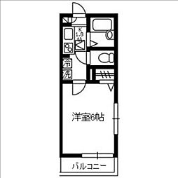 Dormitory中野 1Kの間取図画像