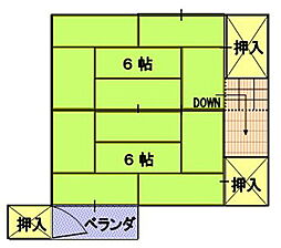 ハイツパープル 102 1階2DKのリビング/ダイニング