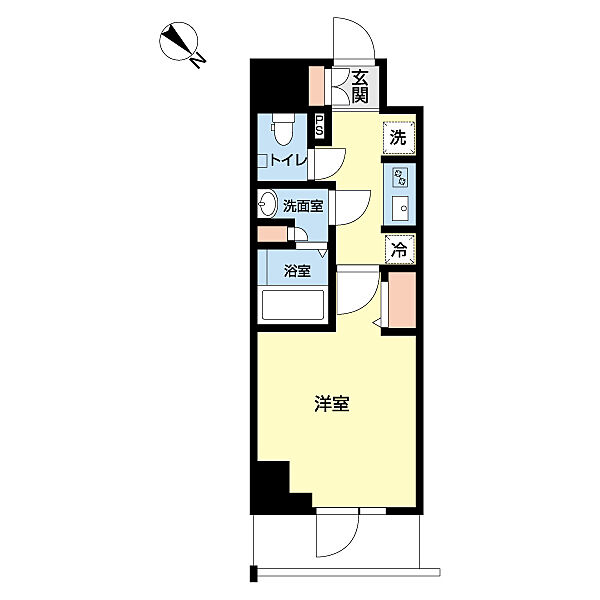 小田急伊勢原駅前マンション 202｜神奈川県伊勢原市桜台１丁目(賃貸マンション1K・2階・23.79㎡)の写真 その2