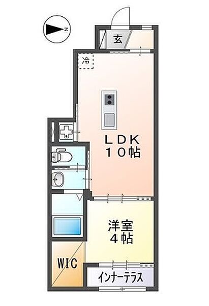 エルアージュ 106｜神奈川県伊勢原市下糟屋(賃貸アパート1LDK・1階・36.49㎡)の写真 その2