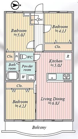 間取り ウィスタリヤマンション東村山栄町 2階/-