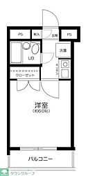 レインボーヒル桜台 1Kの間取図画像