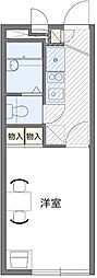 レオパレスフェリース上野 1Kの間取図画像