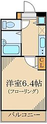 フォレシティ中落合 1Kの間取図画像