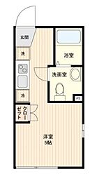 LiveFlat中野鷺宮 ワンルームの間取図画像