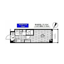 ステージグランデ平和台 1Kの間取図画像