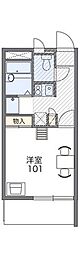 レオパレスゴールドクレスト 1Kの間取図画像