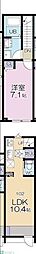 練馬区南田中2丁目アパート 1LDKの間取図画像