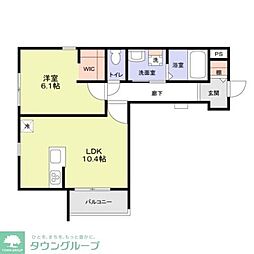 フォレストメゾン773 1LDKの間取図画像