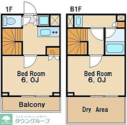 ルーブル荻窪伍番館 2Kの間取図画像