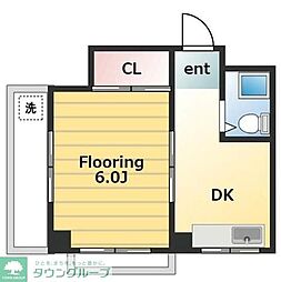 桜台梅田マンション 5階1DKの間取り