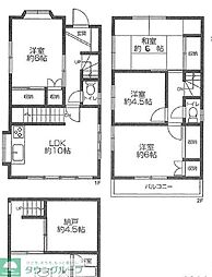 西武新宿線 田無駅 徒歩10分の賃貸一戸建て 1階4SLDKの間取り