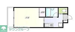 西武新宿線 井荻駅 徒歩8分の賃貸マンション 2階1Kの間取り