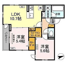 間取図画像 2LDK