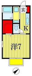 ラヴァ・フロー 1Kの間取図画像