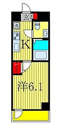 N-stage西船橋市川 1Kの間取図画像