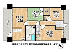 フリア堺 3LDKの間取図画像