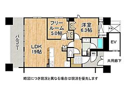 グランアッシュ堺リュクサス 2LDKの間取図画像
