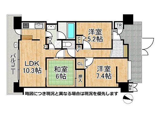 間取り レスタージュ鳳　中古マンション 6階/-