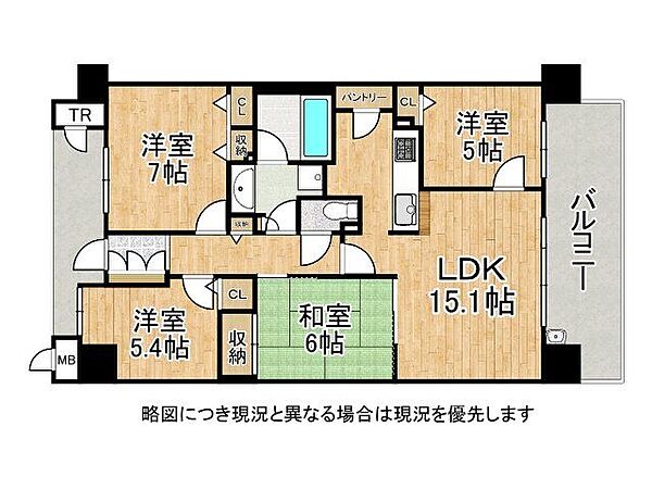 間取りを拡大表示