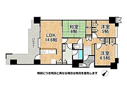 グレイスランドマーク堺光明池 3LDKの間取図画像