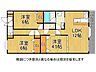 間取り：各居室に収納を備え、LDKと各洋室が一体感のある使いやすい3LDK。