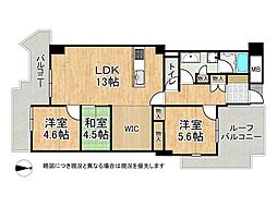 エステム堺萩原天神 3LDKの間取図画像