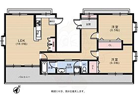 AKEBONO  ｜ 広島県広島市東区曙４丁目3番24号（賃貸マンション2LDK・3階・73.93㎡） その2