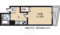 NISHIKANビル 1Kの間取図画像