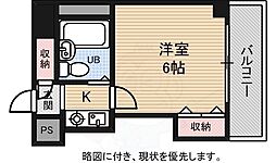 BUILD　K　I 3階1Kの間取り