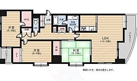 ダイアパレス宝町弐番館  ｜ 広島県広島市中区宝町4番21号（賃貸マンション3LDK・8階・75.32㎡） その2