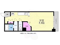 グレース本川 ワンルームの間取図画像