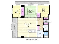 SYビル 4階3LDKの間取り