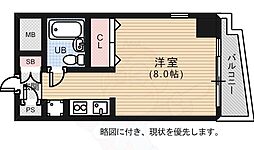 メゾン・ド・シプレーム ワンルームの間取図画像