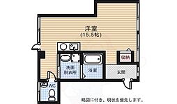 田渕ビル ワンルームの間取図画像