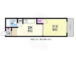 コーポいけぐち 1DKの間取図画像