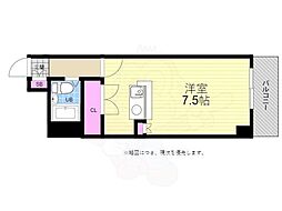 広島高速交通アストラムライン 牛田駅 徒歩5分の賃貸マンション 7階ワンルームの間取り