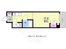 サンコート大手町 1Kの間取図画像