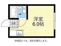 プリンスマンション ワンルームの間取図画像