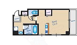 広島電鉄2系統 稲荷町駅 徒歩4分の賃貸マンション 5階1Kの間取り